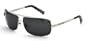 Black Flys FREQUENT FLYER Sunglasses Shiny Chrome with Black Lenses