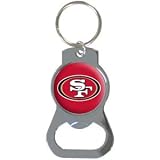 San Francisco 49ers Bottle Opener Key Ring - NFL Football Fan Shop Sports Team Merchandise