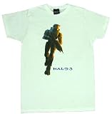 MICROSFOT X-BOX HALO: MASTER CHIEF LOGO 2-Sided White Fine Cotton Tee