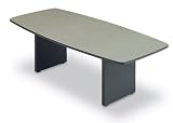 10 Boat Shaped Conference Table with Slab Base by Abco