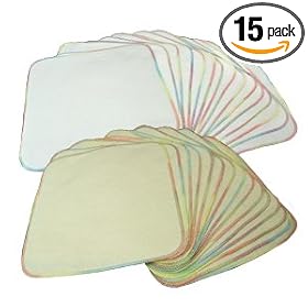 OsoCozy Flannel Baby Wipes - 15 pack