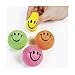 Mini Neon Smile Face Relaxable Balls (2 dz) by Fun Express