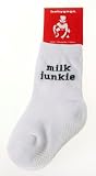 Babygags Milk Junkie Socks in White 12-24 Months