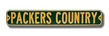 GREEN BAY PACKERS PACKERS COUNTRY Authentic METAL STREET SIGN (6 X 36)
