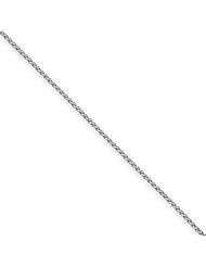 14k Wg 1.65mm Solid Polished Spiga Chain, Size 8