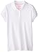 Nautica Big Girls' Uniform Short-Sleeve Polo Shirt, White, L(12-14)