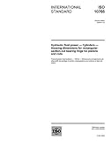 ISO 10766:2006, Hydraulic fluid power - Cylinders - Housing dimensions for rectangular-section-cut bearing rings for pistons and rods