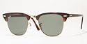 Ray Ban 'Clubmaster' Model no. 3016 - Mock Tortoise/Gold (Arista) Frame G15 XLT Lens - New 49 mm Lens size - Brand New