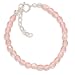 5 + 1 Extension Pink Czech Glass Bead Children's Bracelet