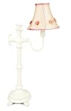 Glenna Jean Lamp - Eggshell Filigree Base with Ribbon Shade