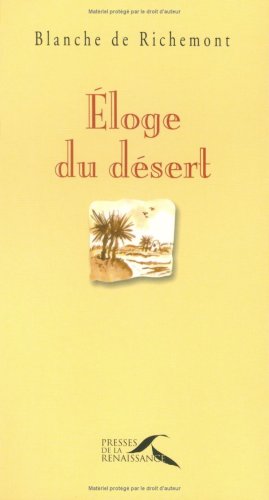 City Travel Guides Discounted  Livres : Eloge du désert