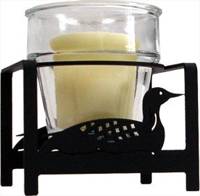 Monazite C-VT-116 Loon Votive Metal Coated