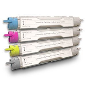 Compatible Black / Cyan / Magenta / Yellow Dell Multi-pack Cartridges for 5110, 5110cn, 5110n