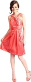 Taffeta Halter Bridesmaid Dress Prom Party Formal Gown Knee-Length