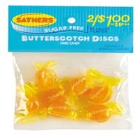 Sathers Sugar Free Hard Butterscotch Discs Candy - 1.25 Oz Bag, 12 Ea by FARLEY'S & SATHER'S CANDY CO.
