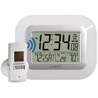 New La Crosse Technology Ws 811561 W Digital Wall Clock In/Out Temperature Solar Sensor Indicator