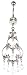 Stainless Steel Belly Ring with Clear CZ - Dangle