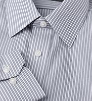 Cotton Rich Non-Iron Slim Fit Rope Dotted Striped Shirt