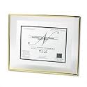 NU-DELL MANUFACTURING Floating Glass Front Award Frame w/Certificate, Metal, 11 x 14, Gold