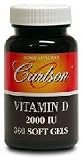 Carlson Vitamin D 2000 Iu, 360 Softgels,  Bottle