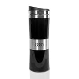 Audi Black Tapered Band Tumbler, Travel Mug, Official Licensed by Audi