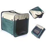Therapet Pop Up Camper Soft Dog Crate Grn 43x28x32