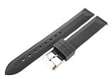 16mm Grey Rubber Watch Band / Strap (Quick Release Pins!) with Stainless Steel Buckle - Fit's All Watches!!!
