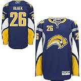 Thomas Vanek Jersey: Reebok Navy #26 Buffalo Sabres Premier Jersey