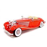 1936 MERCEDES 500K SPECIALROADSTER RED 1:18 MODEL 