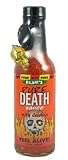 IMAGE OF Blair's Pure Death Hot Sauce with Jolokia (Ghost Pepper) and Skull Key Chain - 5 oz.