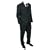 Milan Collection "Echo" 3 Piece Black - Light Stripe Executive Suit