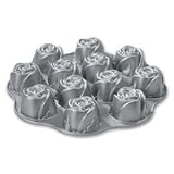 Nordic Ware Cast Aluminum Sweetheart Rose Muffin Pan