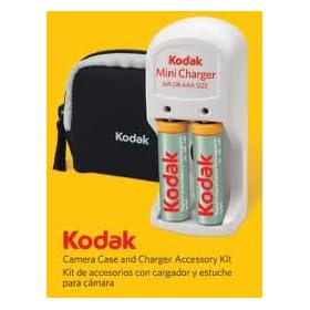 Kodak 2 AA NiMH Rechargeable Batteries and Mini Charger