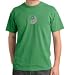YIN YANG Yoga Martial Arts Meditation Adult Pigment Dyed T-shirt Tee Shirt - Piper Green