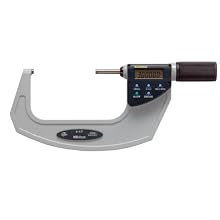 Mitutoyo Quickmike Coolant Proof LCD Micrometer, IP54, Friction Thimble, Inch/Metric