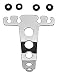 Search Our Specialty Mall : High Lift Wire Looms Pair 4 Hole 5.25 in. High Universal Chrome