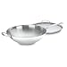 Cuisinart 726-38H Chef's Classic Stainless 14-Inch Stir-Fry Pan with Helper Handle and Glass Cover