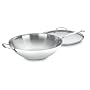 Cuisinart Chef's Classic Stainless 14-Inch Stir-Fry with Helper Handle and Glass Cover