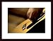 Acoustic Guitar by John K. Nakata 20.00X13.50 Framed with Black Wood Frame