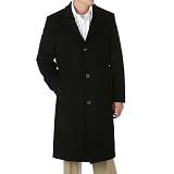 Joseph Abboud Black Wool & Cashmere Topcoat