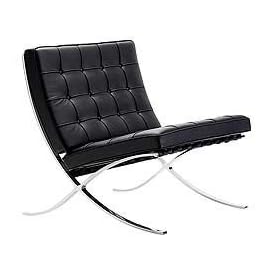 Barcelona Chair by Mies van der Rohe - Black Leather (single seat)