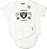 Oakland Raiders Newborn Baby Creeper W/Booties