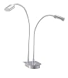 Adesso Eternity Double Gooseneck Desk Lamp, Satin Steel