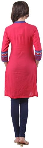 In-Sattva Women's Indian Colorful Geometric Print Kurta Tunic