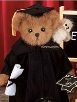 Wise & Guy Bearington Dressed Teddy Bear Graduation Stuffed Animal Gift by Bearington Collection