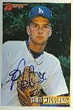 Todd Williams, Los Angeles Dodgers, 1993 Bowman Autographed Card