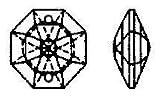 Swarovski Strass Octagon #8116-16