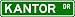 KANTOR Street Name Sign ~ Personalized Family Lastname Sign ~ Gameroom, Basement, Garage Sign