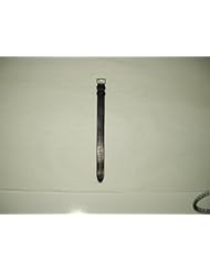 Alessi ALSl417 Black Leather Strap for "Record" Watch Al6003 Watch Strap