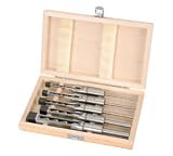5 PIECE HOLLOW SQUARE MORTICE CHISEL AND BIT SET